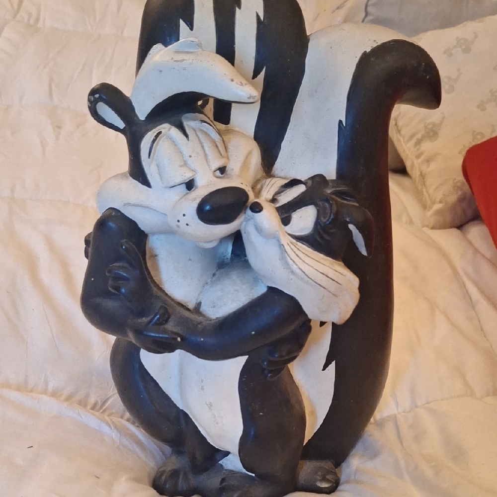 Warner Bros. Black and White Skunk Sculpture